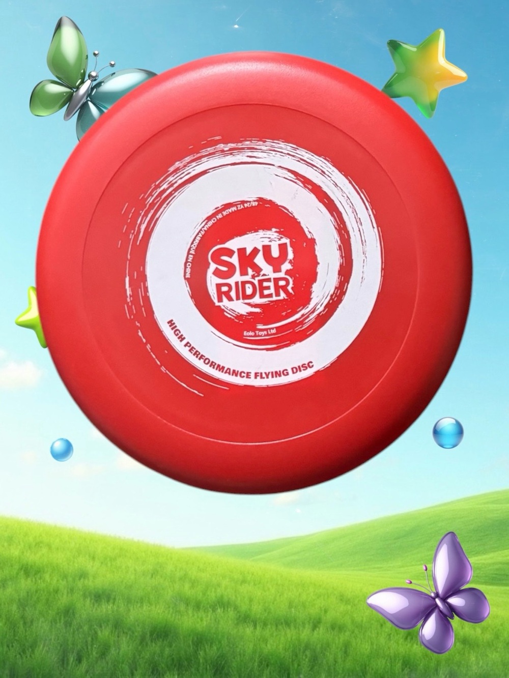 $2 Add-on | Kids Red Flying Disc - High Performance Throw Toy